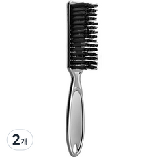 MANTLEKITZ 美髮沙龍刮鬍專用泡沫刷 銀色, 2個, 1入