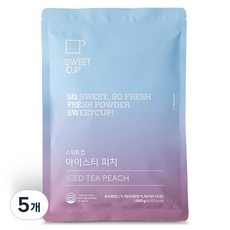 SWEET CUP 水蜜桃冰茶粉, 1kg, 1入, 5個