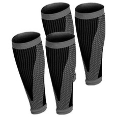 AOLIKES 奧力克斯7965小腿壓力襪 運動防護 促進循環 舒緩疲勞, L號 適合小腿圍 34-42cm, 2雙, 小腿肚/膝蓋型, 黑色