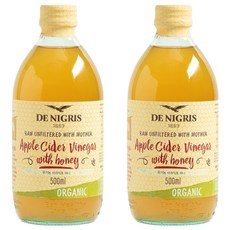 DE NIGRIS 德尼格 蜂蜜蘋果醋, 500ml, 2個