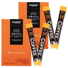 힐링 보이차 아메리카노 스틱, 700mg, 50개입, 2개
