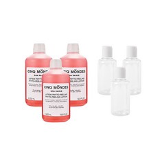 CINQ MONDES 植物去角質爽膚水 500ml x 3p + 壓蓋容器 50ml x 3p, 1套