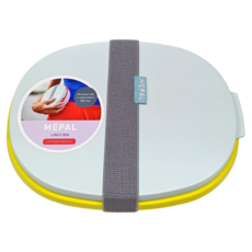 MEPAL ellipse duo 雙層餐盒 825ml + 600ml 微波安全 3 compartments 不含BPA, 檸檬黃, 1個