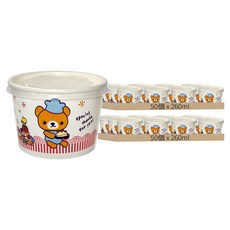 NS_260cc 免洗紙碗/紙湯杯/湯碗 附蓋, 50個, 2組