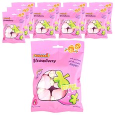 草莓造型棉花糖, 10包, 95g