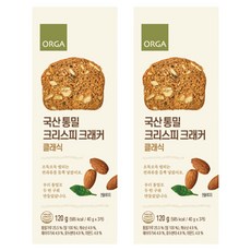 ORGA 全麥穀物脆片 經典原味, 120g, 2盒