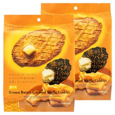 奶油焦糖薄燒華夫脆餅, 2袋, 100g