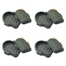 핫핫마켓 귀여운 우리집 선인장 모양 비누 케이스, 그린, 4개