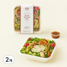 엔보그 닭가슴살 페스토 포케 샐러드, 370g, 2개
