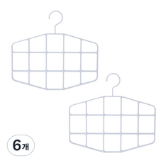 스카프 앤 넥타이 옷걸이 대형 YT_RA1440, 6개