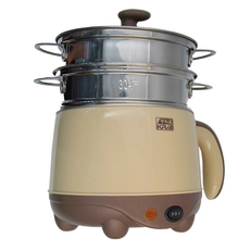 KRIA 可利亞 雙塔美食蒸煮鍋/料理鍋 600W 1.7L, KR-D035WY-2