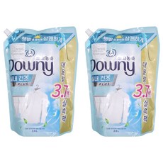Downy 超濃縮室內晾乾PLUS織物柔順劑 清新潔淨補充包, 2個, 2.6L