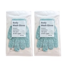 나무엔 각질제거 샤워글러브 양손 세트, 민트, 2개, 2개입