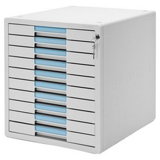 Sysmax 系統附鎖10層文件櫃 1210k (混合色), 10層, 灰色