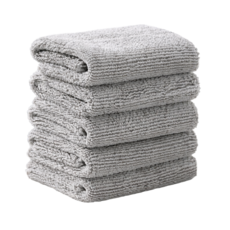 cofv 超細纖維廚房抹布毛巾, 灰色, 5個