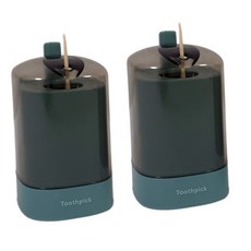 수아송 원터치 이쑤시개통, 그린, 2개