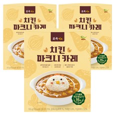베이비본죽 본죽키즈 치킨 마크니 카레, 150g, 3개