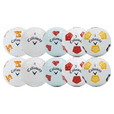 Callaway Chrome Soft 高爾夫二手球 A級 10入組, 白色混合, 1套