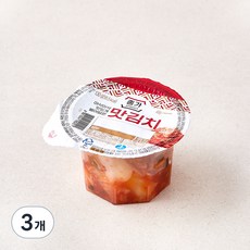 종가 맛김치 미니컵, 130g, 3개