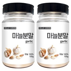Hello Green 韓國產大蒜粉罐, 2個, 100g