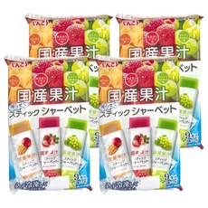 Shinko 飲料棒, 國產果汁冰棒, 芒果/草莓/麝香葡萄口味, 324g, 4袋