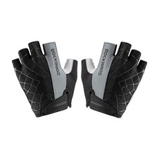 ROCKBROS 蜘蛛自行車半指手套, 灰色, 1個