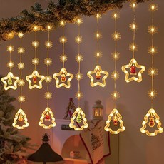 LED星星彩色冰條燈 3M*0.6M, USB 黃色, 1條