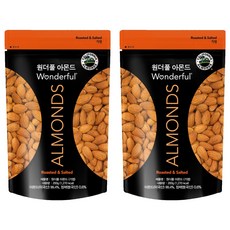 Wonderful ALMONDS 鹽味烘烤杏仁果, 200g, 2包