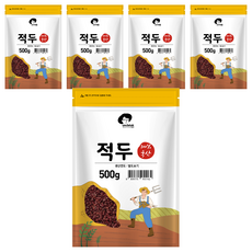 엉클탁 국산 적두 팥, 500g, 5개