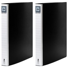 Lan CHYn 連勤牌文具 pp二孔1圓型夾 加厚板 lc-9002 k, 黑色, 2個