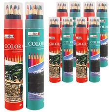 ibis 圓筒木質色鉛筆組, 12色, 5套