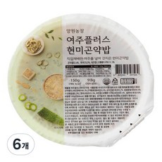 양원농장 여주플러스 현미 곤약밥, 150g, 6개