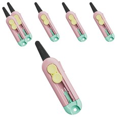 마다꾸미 다용도 안전 커터칼, 핑크, 6개