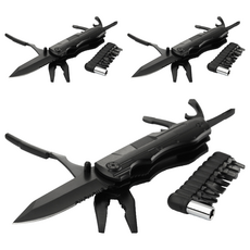 Dr.Tools折疊式MacGyver多功能刀 18 in 1 碳黑, 3個