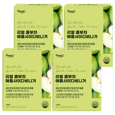 Funeat 康普茶沖泡飲 蘋果氣泡醋口味, 5g, 30條, 4盒