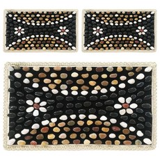 echobelle 鵝卵石指壓石墊 花路 40 x 60 cm, 混合顏色, 3個