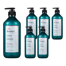 닥터루티어 카페인 쿨 두피 딥클린 탈모증상완화샴푸 프레쉬 시트러스 향, 800ml, 6개