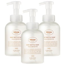 Bebesup 嬰幼兒家用泡沫奶瓶清潔劑 無香, 3個, 500ml