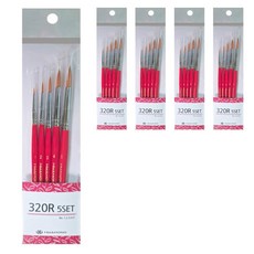 HWAHONG 華虹 320R細毛刷 5種組, 5組