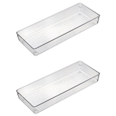 isona 愛收納 壓克力收納盒, 透明色, 2個