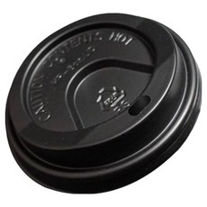 냅킨코리아 테이크아웃 종이컵 뚜껑 270ml용 일반형, 블랙, 1000개입, 1개, 평면형