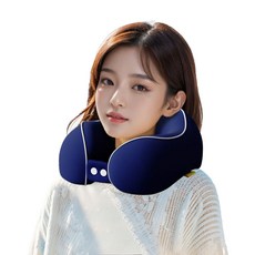 에델린 마카롱 고정형 목베개, 네이비
