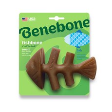 Benebone 班尼狗 魚骨狗狗咀嚼玩具, 鮭魚, 1個