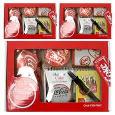 베스틴 코카콜라 팬시 문구세트, 랜덤 발송, 3세트