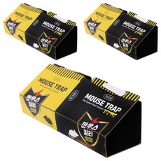 REINA 마우스킬러 간편설치 초강력접착 유인제첨가 편한뒷처리, 3개, 6개입