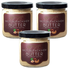 獵人谷之夢 現壓雙優榛果腰果堅果醬, 200g, 3罐