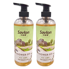 Savlon 沙威隆 台灣公司貨 英倫花園植萃沐浴露 桂花與白麝香, 2瓶, 700ml