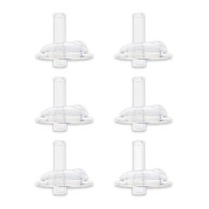 BBTTO 吸管杯用替換矽膠吸嘴, 單色, 6個