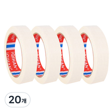 iQIHAN 마스킹 종이테이프 30mm x 15m, 화이트, 20개