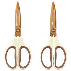 ABEL 力大牌 砧鋒事雙曲率務剪刀 防沾黏, 60082-WH, 2個